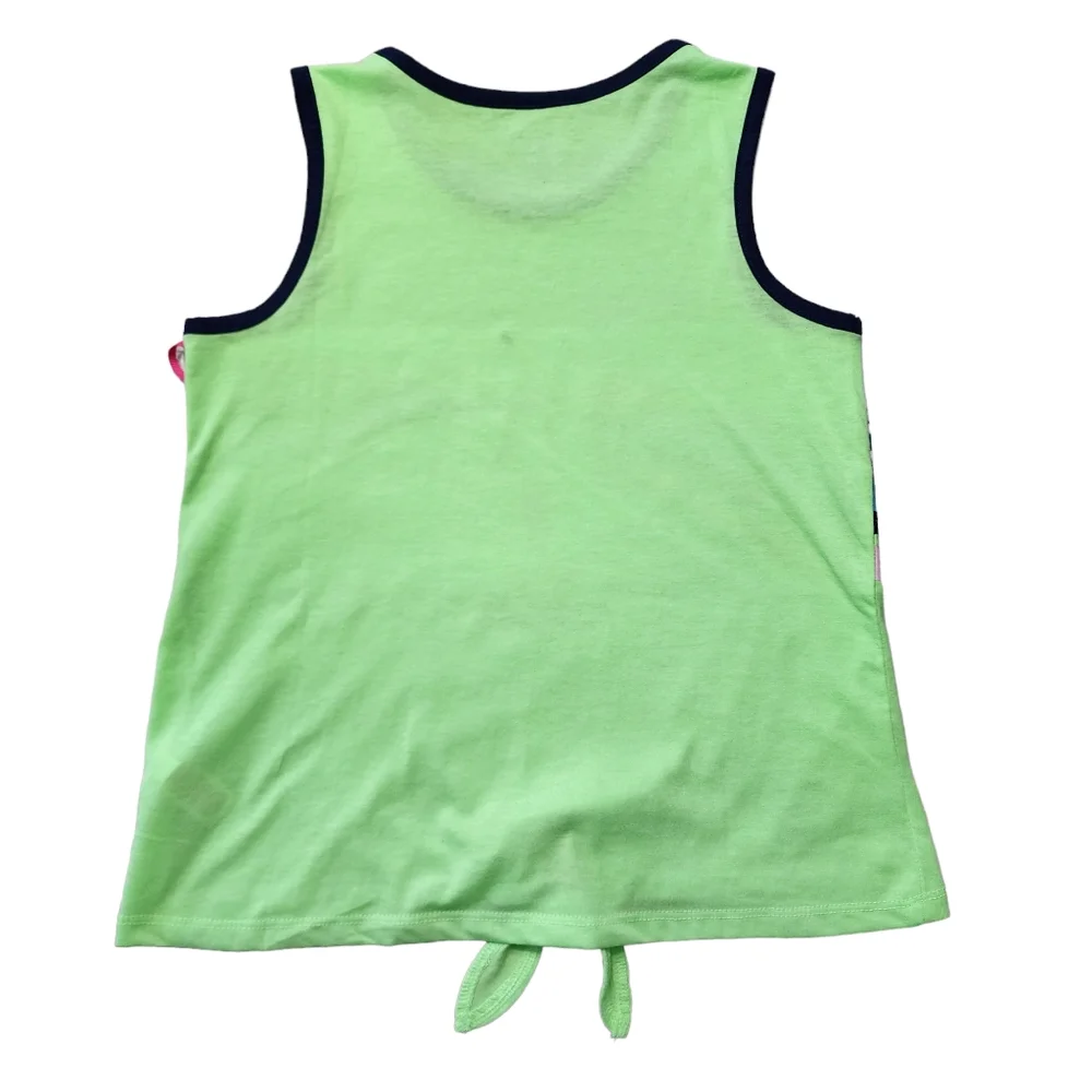 Girls Justice Graphic Tank With Tie Front Sz M (10) NWT